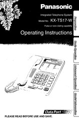 Panasonic KX-1S17-W Operating Instructions Manual