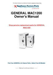 GeneralAire Tersus 1200 Installation Manual