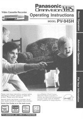 Panasonic PV-945H Operating Instructions Manual