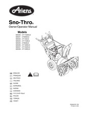 Ariens SNO-THRO 924124  ST926DLE Owner's/Operator's Manual
