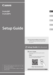 Canon 1440Pr Setup Manual
