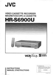 JVC VCRPlus+ HR-S6900U Instructions Manual