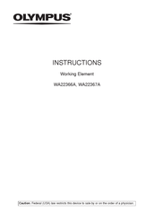 Olympus WA22651C Instructions Manual