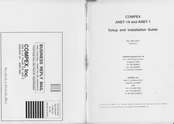 Compex ANET-1A Setup And Installation Manual