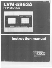 Leader LVM-5863A Instruction Manual