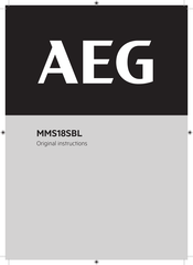 AEG MMS18SBL Original Instructions Manual