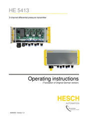 HESCH HE 5413 Operating Instructions Manual
