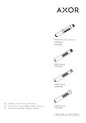 Axor Starck 28703821 Installation Manual