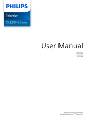 Philips OLED849 Series User Manual