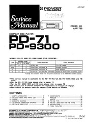 Pioneer PD-71/KU/CA Service Manual