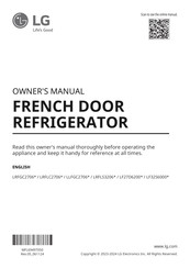 LG LRFLS3206S Owner's Manual