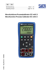 SIKA EC mAV.3 Operation Manual