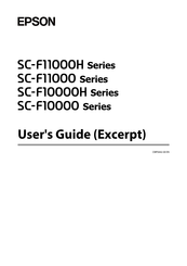 Epson SureColor SC-F11000 Series User Manual