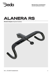 Deda Elementi ALANERA RS Use And Maintenance Manual
