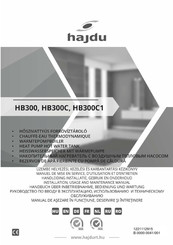 hajdu HB300 Installation, Usage And Maintenance Manual