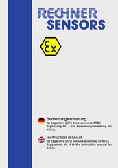 Rechner Sensors KFI-1 Series Instruction Manual