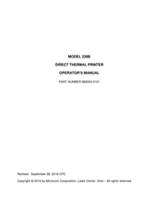 Microcom 238B Operator's Manual