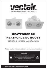 Ventair HEA2W-B Manual
