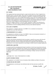 POSIFLEX ZA-305 Quick Installation Manual