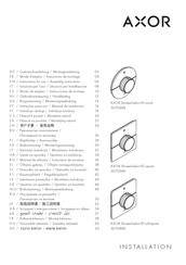 Hans Grohe AXOR ShowerSelect ID round 36750 Series Instructions For Use/Assembly Instructions