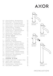 Hans Grohe AXOR One 48210 0 Series Instructions For Use/Assembly Instructions