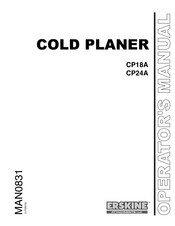 Erskine Attachments CP18A Operator's Manual