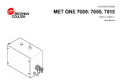 Beckman Coulter MET ONE 7000 User Manual