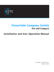 ETC PowerSafe Pro Installation And Operation Manual