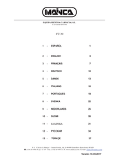 Mainca FC-30 Manual