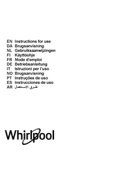 Whirlpool WHBS64 Instructions For Use Manual