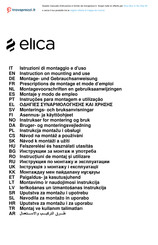 ELICA Box In No Drip 60 Instruction On Mounting And Use Manual