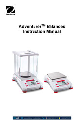 OHAUS Adventurer AX85 Instruction Manual