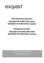 Exquisit KGC5265-70-H-WS-010E Instruction Manual