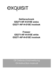 Exquisit GS271-NF-H-010E Instruction Manual