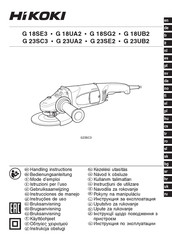 HIKOKI G 18UA2 Handling Instructions Manual