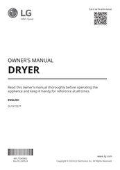 LG DL X725 Series Owner's Manual