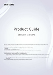 Samsung S32DG80 S Series Product Manual