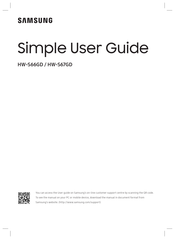 Samsung HW-S67GD Simple User Manual
