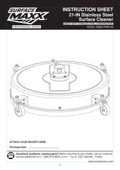 SurfaceMaxx SMX-PWA102 Instruction Sheet