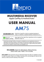 Aerpro AM7S User Manual
