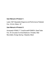 Honeywell TurboForce HT-9004C Owner's Manual