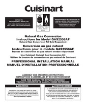 Cuisinart GAS2556AF Conversion Instructions