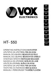 VOX electronics HT-550 Operating Instructions Manual