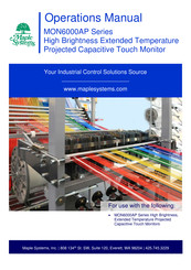 Maple Systems MON6012AP Operation Manual