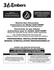 3 Embers GAS7480BF Conversion Instructions