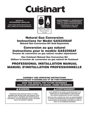 Cuisinart GAS2256AF Conversion Instructions