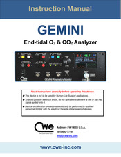 CWE GEMINI Instruction Manual