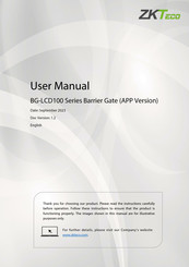 ZKTeco BG-LCD100 Series User Manual