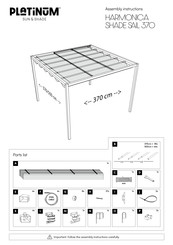Platinum HARMONICA SHADE SAIL 370 Assembly Instructions Manual