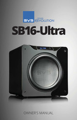 Svs SB16-Ultra User Manual